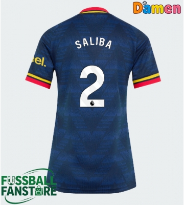 Arsenal William Saliba #2 Replik Auswärtstrikot Damen 2026-27 Kurzarm